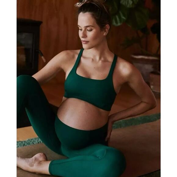 Free People Movement X Hatch Maternity Bra Wmns S Green Never Better Racerback - Picture 2 of 12